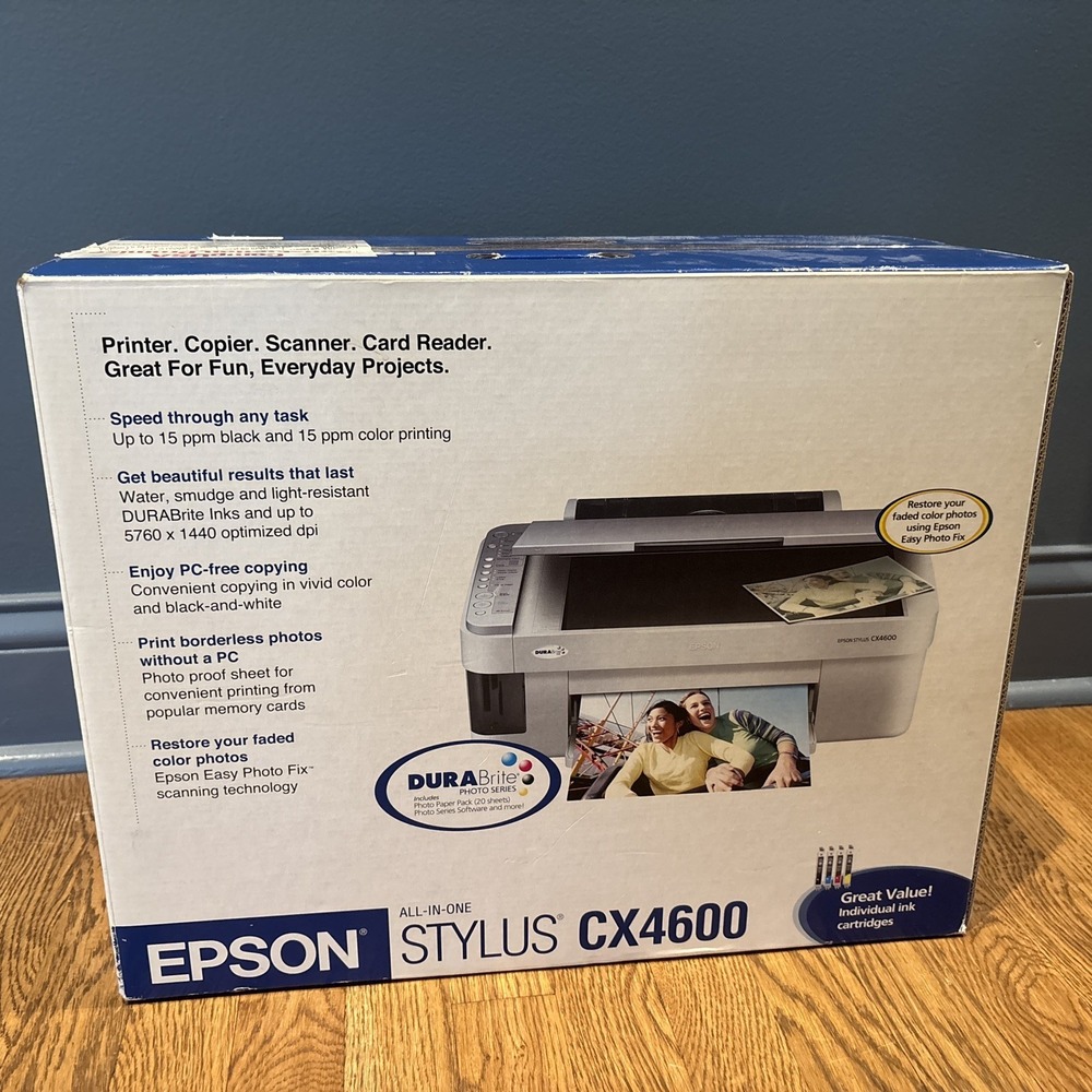 Epson Stylus CX4600 All-in-One Inkjet Printer New - Sealed